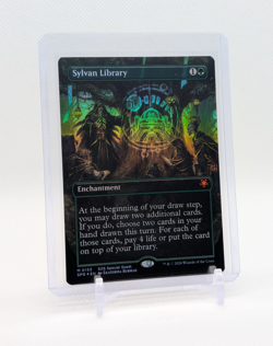 MTG - Sylvan Library - FOIL Borderless Mythic #155 - SOS: Special Guests NM - Image 1