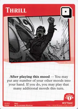 MTG Secret Lair Mood Swings - Thrill - Mythic - Card # 0103 - Image 1