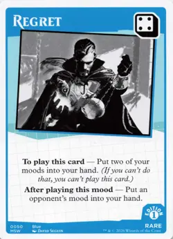 MTG Secret Lair Mood Swings - Regret - Rare - Card # 0050 - Image 1