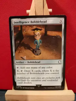 Intelligence Bobblehead - Fallout (Universe Beyond) - Uncommon - NM - MTG - Image 1