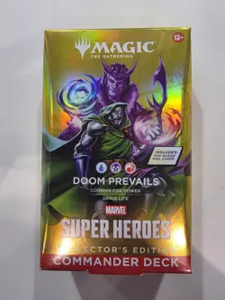 Magic The Gathering | DOOM PREVAILS MARVEL SUPER HEROES COLLECTOR COMMANDER DECK - Image 1