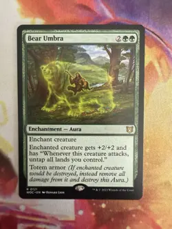 Bear Umbra 299 Commander: Wilds of Eldraine NM English 533 - Image 1
