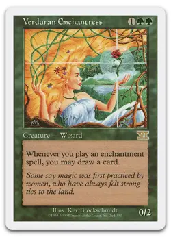 Verduran Enchantress #264 (LP) Classic Sixth Edition 6ED Magic MTG - Image 1