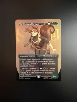 MTG Marvel Super Heroes The Unbeatable Squirrel Girl Borderless 0371 Foil - Image 1