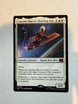 ~ Captain Marvel, Shooting Star ~ NM ~ Commander: Marvel Super Heroes ~ MTG ~ - Image 1