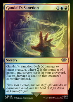 MTG Gandalf's Sanction Foil ** The Lord of the Rings ** English - Image 1