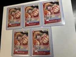 x5 Monkey.D.Luffy (Promotion Pack 2022) P-001 One Piece Promo Card - Errata - MP - Image 1