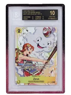 One Piece OP11 A Fist of Divine Speed - Zeus Alt R OP11-106 - BGS 10 BLACK LABEL - Image 1