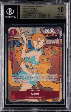 2024 One Piece 1st Anniversary Set English Version OP01 016 BGS 10 Pristine - Image 1