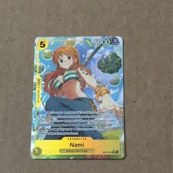 One Piece CCG Nami Nami Super Rare Foil Card NM - Image 1