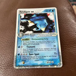 Pokemon TCG Feraligatr ex 103/115 EX Unseen Forces Holo Ultra Rare 2005 150HP - Image 1