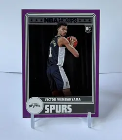 2023-24 Panini NBA Hoops - Hoops Tribute Victor Wembanyama #298 Purple (RC) - Image 1