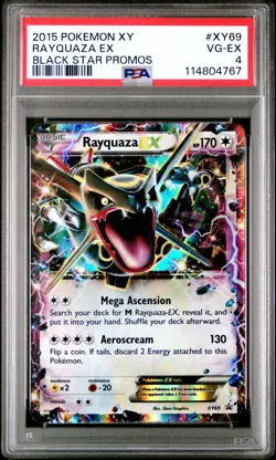 2015 POKEMON BLACK STAR PROMO RAYQUAZA #XY69 PSA 4 EX #114804767 - Image 1