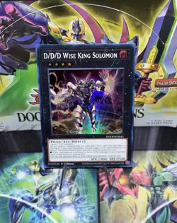 Yugioh D/D/D Wise King Solomon DOOD-EN043 1st Edition Super Rare NM Presale - Image 1