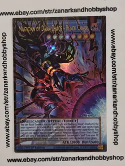 Yugioh Magician of Dark Chaos - Black Chaos CORI-EN027 ULTRA RARE EXTENDED ART - Image 1