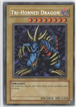 Yugioh - Tri-Horned Dragon () LOB-000 Unlimited - The Legend of Blue Eyes White - Image 1