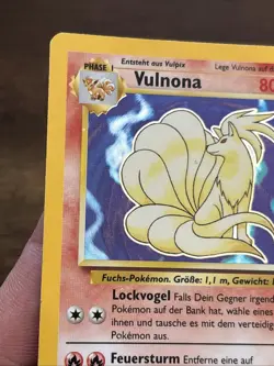 Ninetales Vulnona 12/102 Base Set Holo Rare Vintage German Pokemon Card HP - Image 3