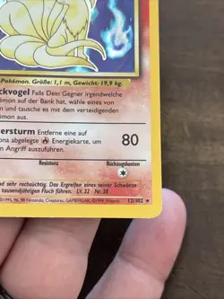 Ninetales Vulnona 12/102 Base Set Holo Rare Vintage German Pokemon Card HP - Image 5