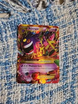 Pokemon TCG XY Phantom Forces Mega M Gengar EX Card 121/119 - Image 1