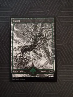 mtg forest full art 276 innistrad: crimson vow - Image 1