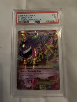 Pokemon 2014 XY Phantom Forces M Gengar EX 121/119 Secret Rare Holo PSA 5 - Image 1