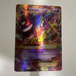 Pokemon TCG: XY Phantom Forces - Mega M Gengar EX 121/119 Secret Rare Holo - Image 1