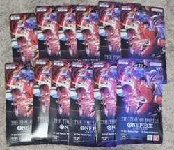 One Piece TCG OP-16 The Time Of Battle Sleeved Booster Packs Lot Of 24 English - Image 1