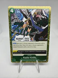 Radio Knife OP10-041 R Foil One Piece Royal Blood English NM - Image 1