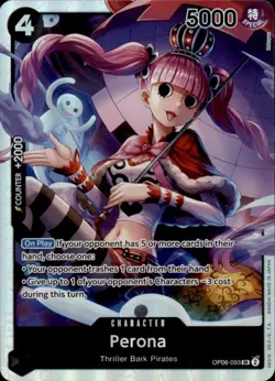 Perona (093) OP06-093 Super Rare Wings of the Captain One Piece Foil Near Mint - Image 1