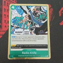 Bandai One Piece CCG Radio Knife Event Trafalgar Law OP10-041 Unc EN - Image 1