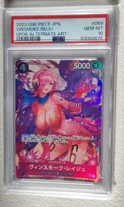 PSA 10 Vinsmoke Reiju OP06-069 Alternate Art Japanese One Piece Card - Image 1