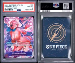 2024 ONE PIECE OP06-WINGS OF THE CAPTAIN #69 ALTERNATE ART VINSMOKE REIJU PSA 10 - Image 3