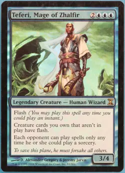 Teferi, Mage of Zhalfir FOIL Time Spiral PLD Blue Rare CARD (287075) ABUGames - Image 1