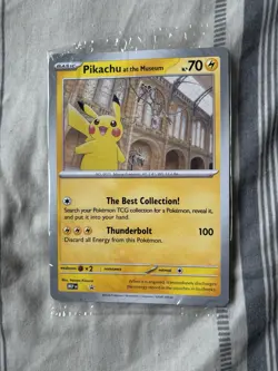 Pikachu Natural History Museum Jumbo Card - Brand New - Image 1