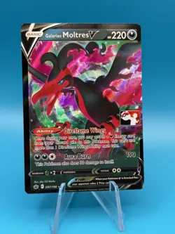 Galarian Moltres V 097/198 Prize Pack Series Cards Holo - Image 1