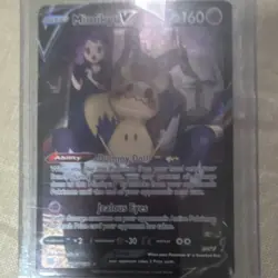 Pokemon TCG Mimikyu V 160 HP Full Art Holo Psychic Basic Pokemon Card - Image 1