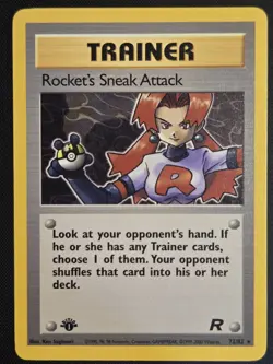 Pokemon TCG Rocket's Sneak Attack [Team Rocket] 1st Edition Card #72 - NM - Image 1