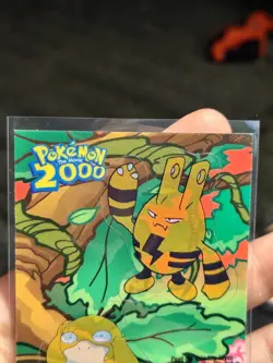 Topps Pokemon Card TV The Movie 2000 Puzzle 9 of 10 Sticker Psyduck Elekid - Image 2