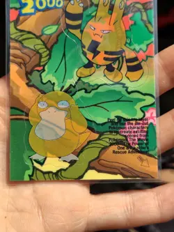 Topps Pokemon Card TV The Movie 2000 Puzzle 9 of 10 Sticker Psyduck Elekid - Image 3