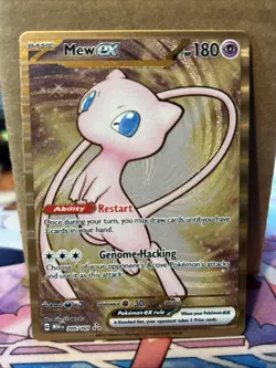 Pokemon - Mew ex 205/165 Metal Card - 151 UPC Exclusive Promo LP - Image 1