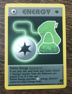 Potion Energy 82/82 1st Edition Team Rocket Non Holo Pokemon Card NM - Image 1