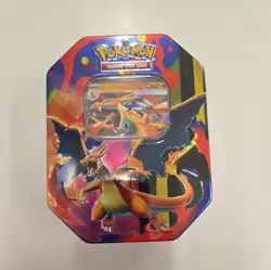 Pokemon Mega Charizard EX Promo Tin Box Sealed Trading Card Game - Image 1