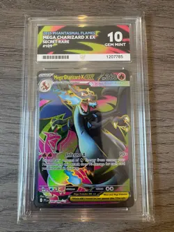 ACE 10 Mega Charizard X ex 109/094 Phantasmal Flames Pokemon Card - Image 1