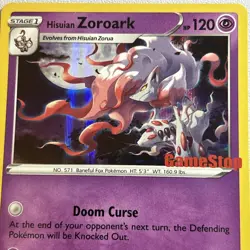Hisuian Zoroark - (Gamestop Exclusive) 076/196 Pokemon Cards & Promos NM - Image 1