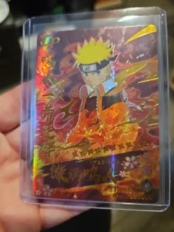 Naruto Uzumaki Premium Gold Booster Trading Card HY-CP-007 Foil Holo Textured - Image 1