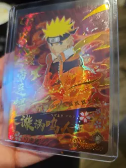 Naruto Uzumaki Premium Gold Booster Trading Card HY-CP-007 Foil Holo Textured - Image 3