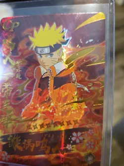 Naruto Uzumaki Premium Gold Booster Trading Card HY-CP-007 Foil Holo Textured - Image 4