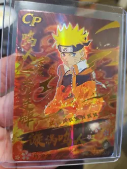 Naruto Uzumaki Premium Gold Booster Trading Card HY-CP-007 Foil Holo Textured - Image 5