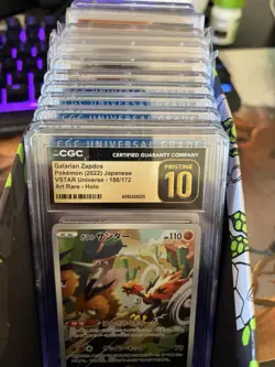 15 Graded Pokemon Card Lot CGC Slabs Japanese English Collection Bulk Vintage - Image 2