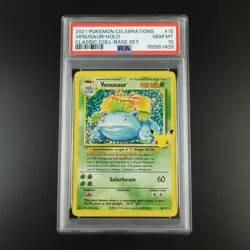 PSA 10 Venusaur 15/102 Pokemon Celebrations Classic Collection Holo Graded Card - Image 1